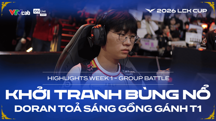Top 5 Highlights LCK Cup Week 1 l Group Battle l ON Live Liên Minh
