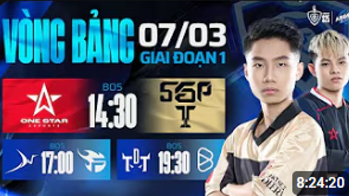 [FULL MATCH] 1S vs SGP - Game 2 [ABBEN ENERGY ĐTDV MÙA XUÂN 2025 - NGÀY 07-03]