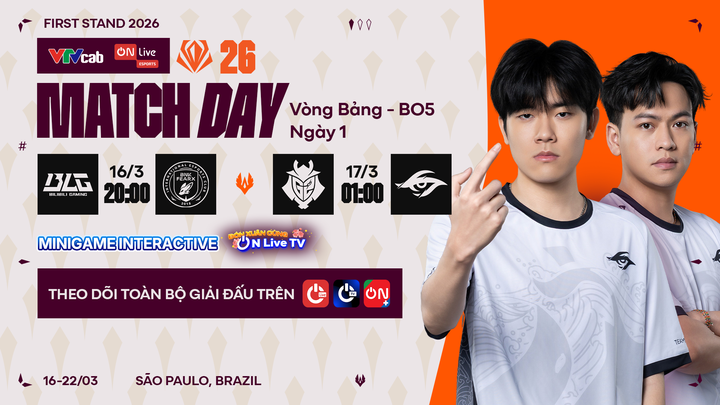 BLG vs BFX | TSW vs G2 | Ngày 1 Vòng Bảng | First Stand 2026