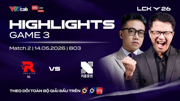 Highlights | KT vs KRX | Hoàng Luân Co-Stream | Ván 3 - Ngày 2 - Tuần 7 | 2026 LCK Regular Season